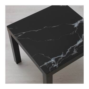 table basse lack ikea plateau en marbre